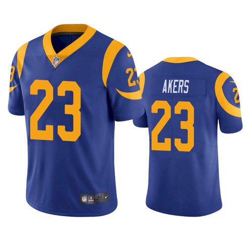 Men Los Angeles Rams #23 Cam Akers Nike Royal Blue Alternate Limited NFL Jersey